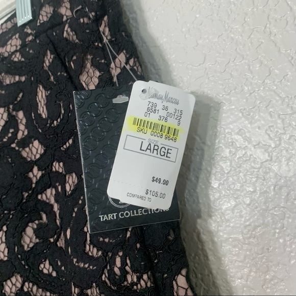 NWT Tart black and cream lace shorts size L - Picture 4 of 6